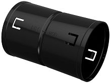 Муфта соединительная для двустенных труб IEK Д=90 черный фото Муфта соединительная для двустенных труб IEK Д=90 черный картинка